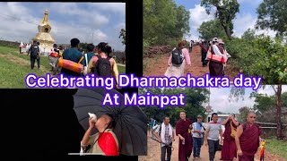 Celebrating Dharmachakra day at Mainpat [upl. by Junette]