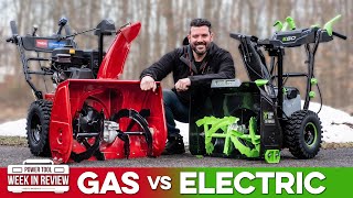 Electric Vs Gas Snow Blowers EGO and TORO sent their best Heres what happened [upl. by Sutherlan]