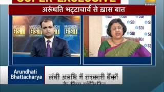 Exclusive Interview  We are ready for the GST says SBI Chairperson Arundhati Bhattacharya [upl. by Downall647]