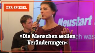 Sahra Wagenknecht über BSWErfolg  DER SPIEGEL [upl. by Fanestil795]