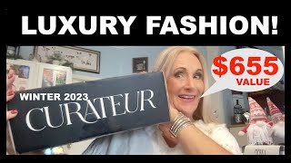 AFFORDABLE LUXURY FASHION  CURATEUR Winter 2023  65500 VALUED BOX UNBOXING AND REVIEW [upl. by Lee99]