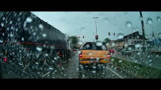 Medium Drive From Segamat to Muar in Rainy Day  70mai M300 Dashcam Camera [upl. by Rochella]