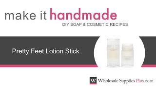 How to Make Pretty Feet Lotion Sticks Make It Handmade [upl. by Gilboa]