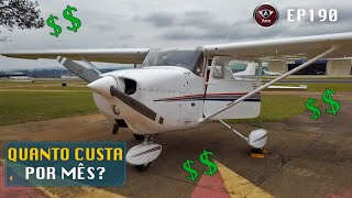 Quanto custa por mês ter um AVIÃO Cessna 172 Skyhawk [upl. by Ahsiekar]