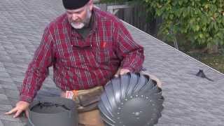 How to install a Lomanco WhirlyBird® Turbine Vent  Add ventilation your roofs attic space [upl. by Redfield]