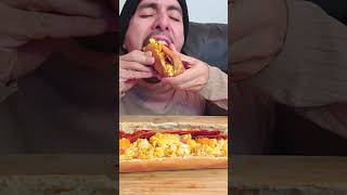 Bacon and eggs breakfast ASMR mukbang asmr breakfast shorts [upl. by Anivram]