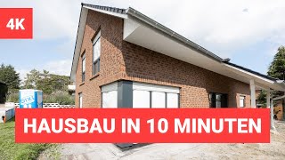 Unser Haus in 10 Minuten gebaut  Time Lapse  Hausbau Zeitraffer  bautagebuch [upl. by Leontyne]