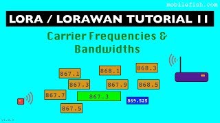 LoRaLoRaWAN tutorial 11 Carrier Frequencies and Bandwidths [upl. by Casmey]