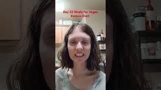 Day 22 Meals for Vegan Ketosis Diet veganketo vegandiet dietaryfat highfatdiet [upl. by Arihay]