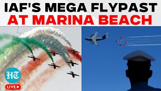 LIVE  Air Force Day 2024 IAF Displays Air Power With Mega Flypast At Marina Beach  Chennai [upl. by Orips]