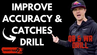 Youth Flag Football Drill for QBs and WRs  How to Throw and Catch More TDs  football coaching [upl. by Wong255]