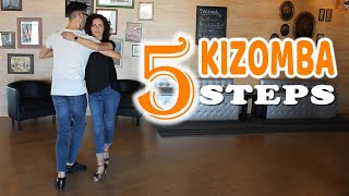 🔥 5 Basic Kizomba Dance Steps in Less than 1 Minute  Just for You💃 [upl. by Ardnaek]