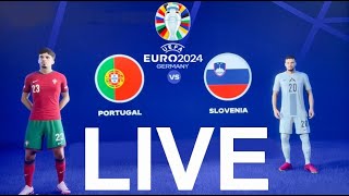 Portugal Vs Slovenia Live  Euro 2024  Round Of 16  Deutsche Bank Park [upl. by Yllop]