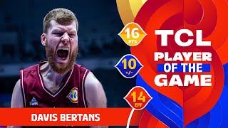 Davis Bertans 16 PTS  TCL Player Of The Game  ESP vs LAT  FIBA Basketball World Cup 2023 [upl. by Pavla]