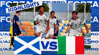 Highlights ScoziaItalia 13  Campionato Europeo UEFA Under 19  Elite Round [upl. by Sophey]