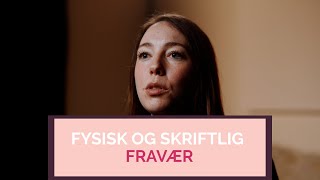 Fysisk og skriftligt fravær  når eleven har ADHD eller ASF [upl. by Lowson]