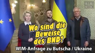 Wo sind die Beweise des BND WIMAnfrage zum Massaker in Butscha  Ukraine [upl. by Aneerehs]