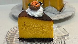 かぼちゃのベイクドチーズケーキの作り方🎃🍰 [upl. by Lynda]