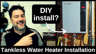 🌟 Tankless water heater installation Thermomate 18KW tankless water heater 505 [upl. by Aikenat13]