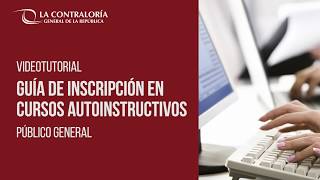 Videotutorial  Guía de Inscripción en Cursos Autoinstructivos [upl. by Bertold]