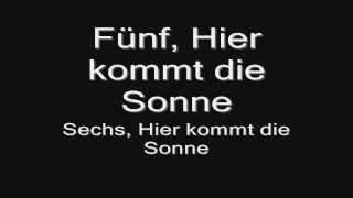 Rammstein  Sonne lyrics HD [upl. by Ardnaed387]