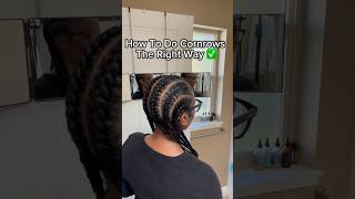 How To Do Cornrows hairstyles haircare shorts [upl. by Annaigroeg]