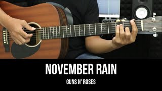 November Rain  Guns N Roses  EASY Guitar Tutorial Chords  Lyrics  Guitar Lesson [upl. by Vladimir]