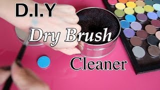 DIY CHEAP Dry Brush Cleaner  Switch out eyeshadow colors fast Clean brushes between colors [upl. by Leonore]