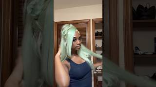 Myecool hair  Trying a hairstyle I found on instagram hairstyle wigs haircare frontal hairtok [upl. by Acimaj74]