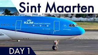 ST MAARTEN Planespotting Princess Juliana airport  4K [upl. by Kelci]