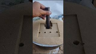 satisfying pottery experiment ceramic crushing diypottery فن من صهر المعادن صب [upl. by Peh]