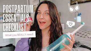 POSTPARTUM ESSENTIALS FOR MOM  2023 CHECKLIST [upl. by Roel]