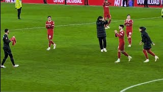 Jürgen Klopps Song was so loud at Full Time 🔴 Liverpool 52 Norwich [upl. by Nannahs213]