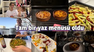 GÜNLÜK VLOG✨SICAKTAN HİÇBİR ŞEY YAPASIM GELMİYOR🙂‍↕️AKŞAMIN MENÜSÜKISIRFIRINDA SEBZEGÜVEÇ KARİDES [upl. by Eninnaej]