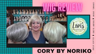 WIG REVIEW Cory by Noriko in 3 Colors  Caramel Cream  Creamy Blond  Silver Stone [upl. by Solomon594]