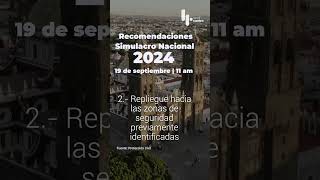 🔊Recomendaciones Simulacro Nacional 2024 [upl. by Thad408]