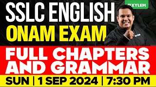 SSLC Onam Exam  English  Full Chapters amp Grammar Revision  Xylem SSLC [upl. by Kone]