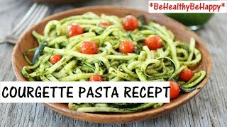 COURGETTE SPAGHETTI RECEPT IN 5 MINUTEN🥗 [upl. by Rourke]