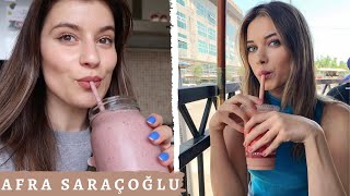 AFRA SARAÇOĞLU GIBI YEDIM ☕️🍍🫐 [upl. by Charlean690]