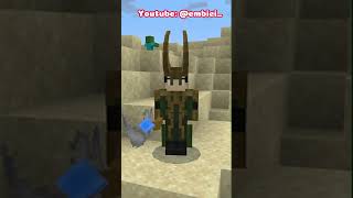 Thor Modu 100days cave mc mcpe minecraft minecraftpe warden youtube mod marvel thor [upl. by Sueddaht]