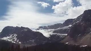 Crowfoot Glacier Viewpoint in Banff National Park Alberta Canada Panoramic View [upl. by Krakow]