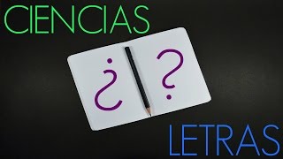 ¿CIENCIAS O LETRAS QUE BACHILLERATO ESCOGER  experiencia [upl. by Anitsud]