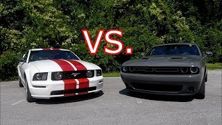 2017 Challenger RT VS 2007 Mustang GT Turbocharged [upl. by Neron]