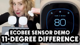 ecobee Smart Sensor Demo amp Review amp IMPORTANT NOTE [upl. by Yblok]