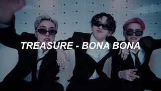 with MV TREASURE 트레저  BONA BONA Easy Lyrics 4K 60fps [upl. by Giverin]