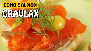 COHO SALMON GRAVLAX  A GREAT SCANDINAVIAN CHRISTMAS RECIPE  Fishing with Rod [upl. by Mozes]