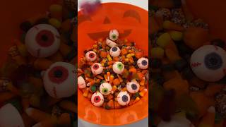 Spooky Candy Salad 👻🎃 asmr candysalad candy spooky halloween shorts fyp viral restock [upl. by Leur]