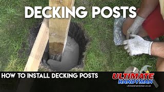 How to install decking posts [upl. by Ataliah]