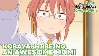 Kobayashi Being An Awesome Mom  DUB  Miss Kobayashis Dragon Maid [upl. by Einoj]