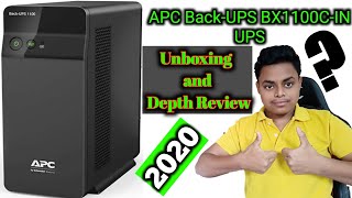 APC BackUPS BX1100CIN UPS Unboxing and Depth Review  APC UPS 1100C Full Review in 2020  Hindi 🔥 [upl. by Conlan]